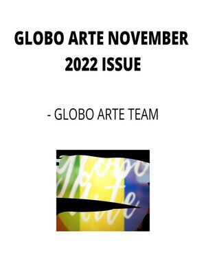 cover image of GLOBO ARTE NOVEMBER 2022 ISSUE